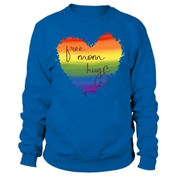 Free Mom Hugs Rainbow Pride LGBT Sweatshirt