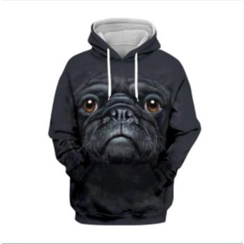 Precious Black Dog Pattern Animals Hoodie