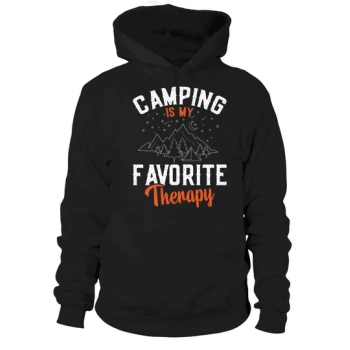 Camping is my favorite therapy Hoodie