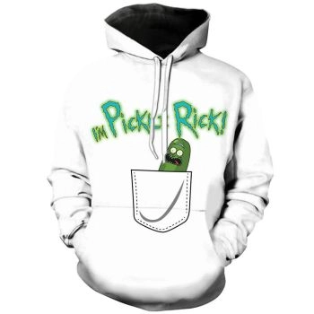 i&#8217;m pickle Rick | Rick and Morty 3D Printed Unisex Hoodies