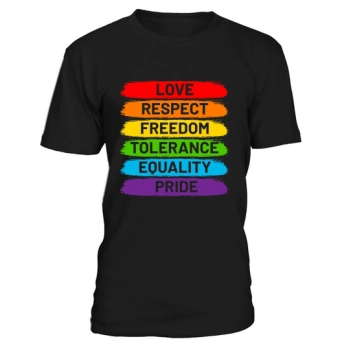 Love Respect Freedom Tolerance Equality Pride