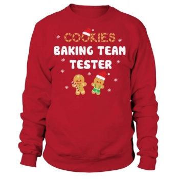 Cookie Baking Team Tester Gingerbread Christmas Sweatshirt