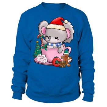 Christmas Hot Drinks Cute Koala Sweatshirt