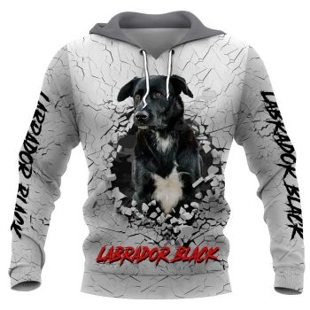 Street Grey Dog Pattern Animals Hoodie