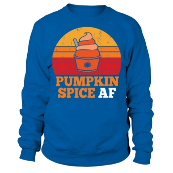 Pumpkin Spice Af Funny Halloween Vintage Sweatshirt