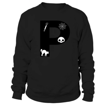 Halloween Alphabet Numbers Clipart P Sweatshirt