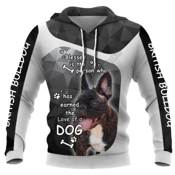 Gorgeous Black Dog Pattern Animals Hoodie