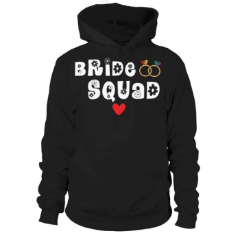 Bride Squad LGBT Rainbow Flag Hoodies