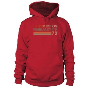 50th Birthday February 1972 Vintage Gift Idea Hoodies