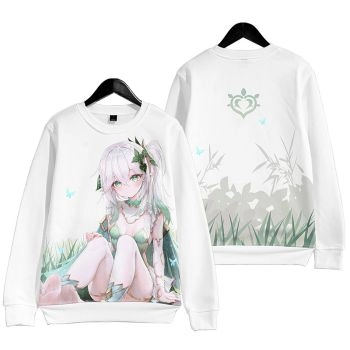 Unique Genshin Impact Nashida White Sweatershirt