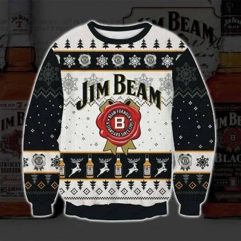 Jim Beam Beer 1795 Ugly Sweater Christmas