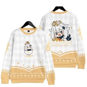 High-Quality Genshin Impact Paimon Anime Sweatshirt