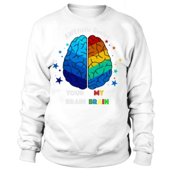Awetistic Genius Autism Awareness Sweatshirt