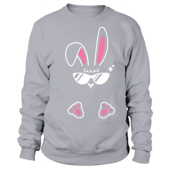 Easter Bunny Sunglasses Cool Easter Peeps Sweatshirt