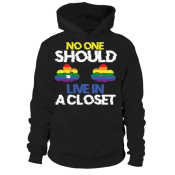 No one should live in a closet Hoodies