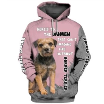  Precious And Cute Pink Dog Pattern Animals Hoodie