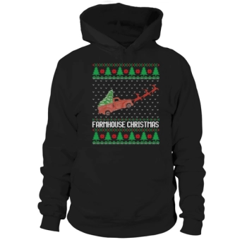 Farmhouse Christmas Ugly Hoodies