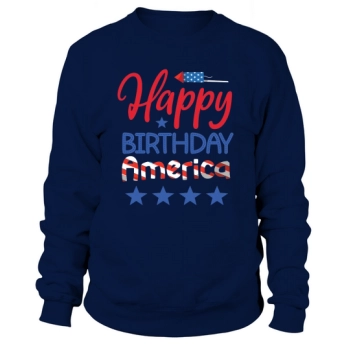 BIRTHDAY Happy America Sweatshirt