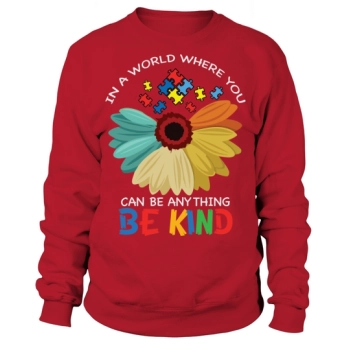 Autism Be Kind Flower Autism Sweatshirt