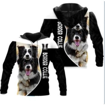 Classical  Black Dog Pattern Animals Hoodie