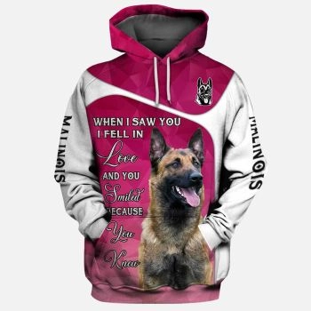 Pretty Pink Dog Pattern Animals Hoodie