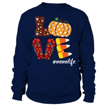 Love Halloween Candy Corn Flip Sweatshirt