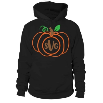 Pumpkin Monogram (3) Hoodies