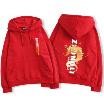 Comfortable Genshin Impact Zhongli Anime The Red Hoodie