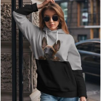 Precious And Gorgeous Black Dog Pattern Animals Hoodie