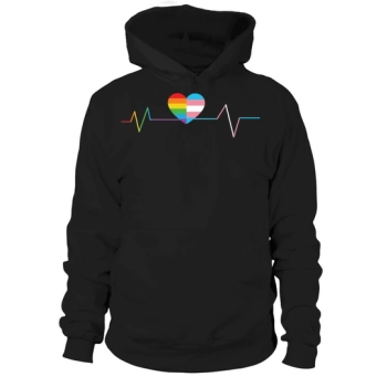 LGBT Pride Heartbeat Love Hoodies