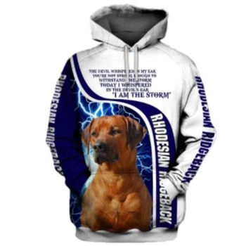 Fashion And Gorgeous Blue White Dog Pattern Animals Hoodie