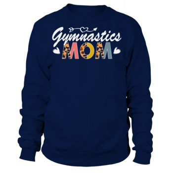 Gymnastics Mama Leopard Mother's Day Sweatshirt