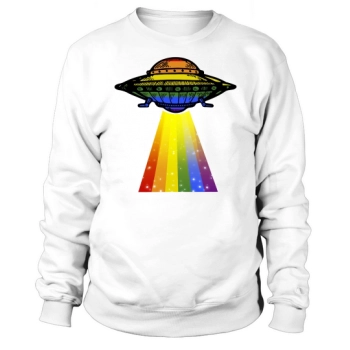 Lgbt Ufo Rainbow Alien LGBT Pride Sweatshirt