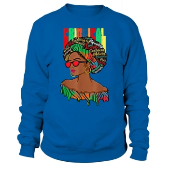 Afro African Principal Black Back To School Sweatshirt