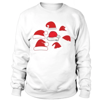 Santa Hat Christmas Cap Icon Sweatshirt