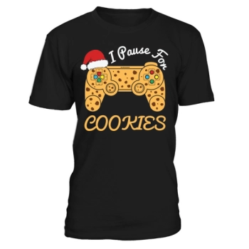 I Pause For Cookies Christmas Gaming Christmas