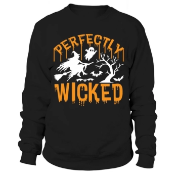 Perfectly Wicked Cute Halloween Ghost Sweatshirt