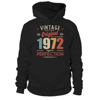 1972 Vintage Original 50th Birthday Hoodies