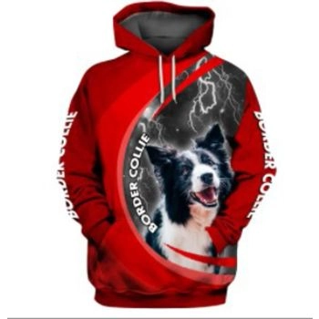 Precious And Cute Red Dog Pattern Animals Hoodie