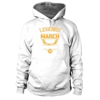 50th Birthday - Legends were born in March 1972 Hoodies