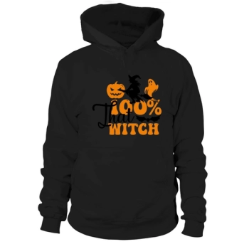 100% That Witch Halloween Halloween Hoodies