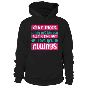 Happy Mother`s Day Typography Design Hoodies