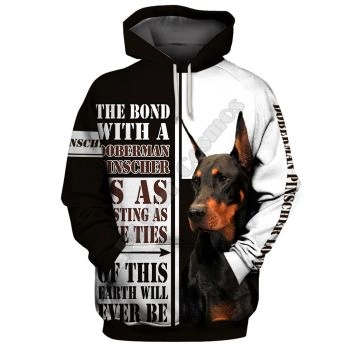 Popular Brown White Dog Pattern Animals Hoodie