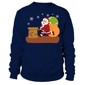 Christmas Sport Santa Gift Tennis Sweatshirt