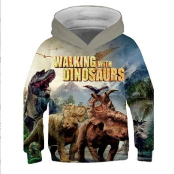  Fashion And Gorgeous Colorful Dinosaurs Pattern Animals Hoodie