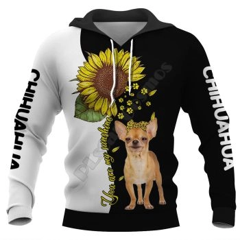 Precious Black White Dog Pattern Animals Hoodie