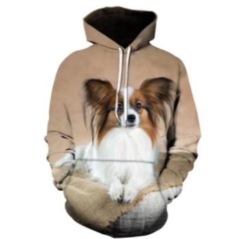 Precious Brown Dog Pattern Animals Hoodie