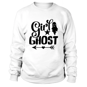 Halloween Ghost Girl, Girls Halloween Sweatshirt