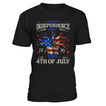 Happy Independence Day 1976 USA 4th Of July T-Shirt