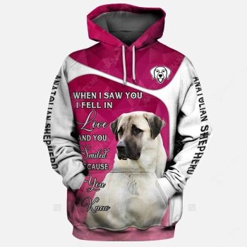 Precious Pink Dog Pattern Animals Hoodie